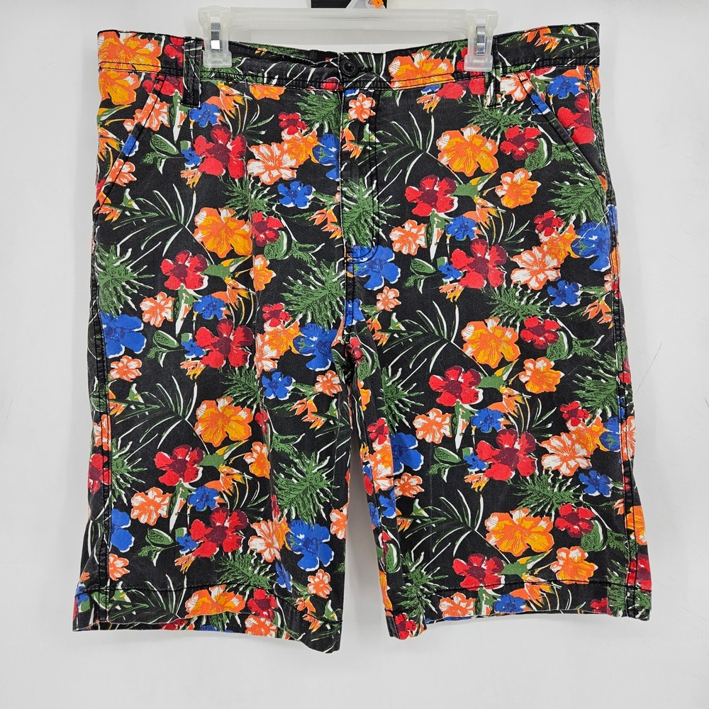 Vintage Southpole Shorts Mens 38 Floral‎ Hawaiian Casual Preppy Rare Colorful